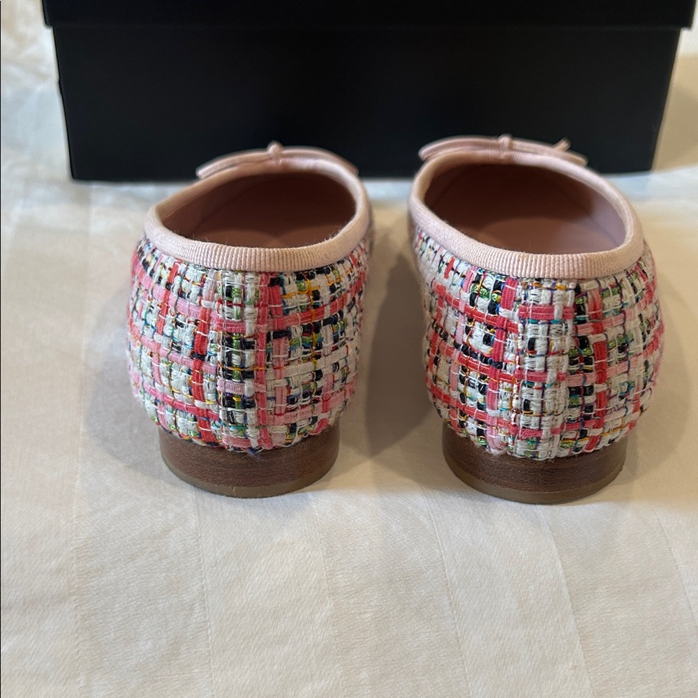 CHANEL Multicolor Tweed Ballerina Flats - Picture 7 of 14